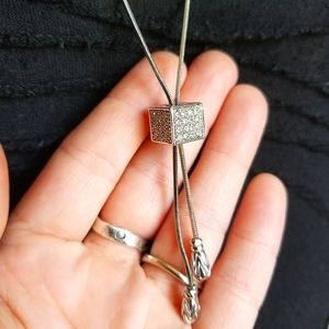 Sliding cube necklace